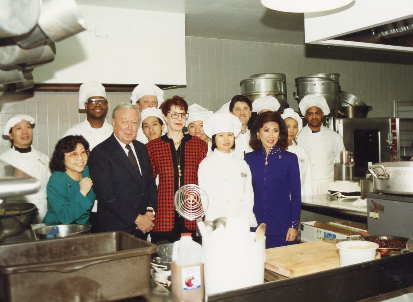 Linda Yu and chefs